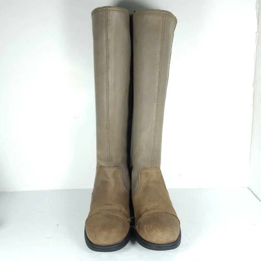 Sorel Women's Major US 7 Tobacco Full Grain Suede Leather Pull On Tall Boots